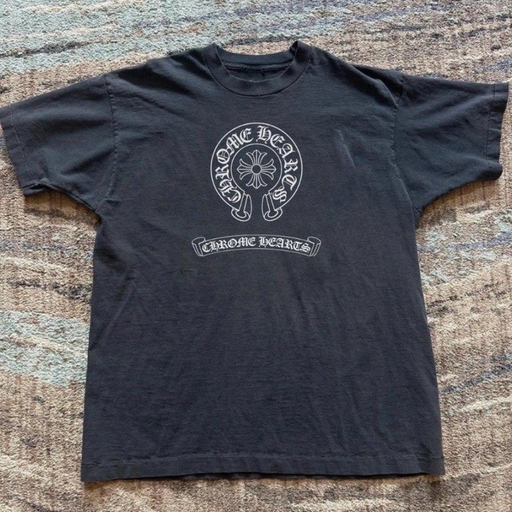 Chrome Hearts Dark Tee with White Graphic